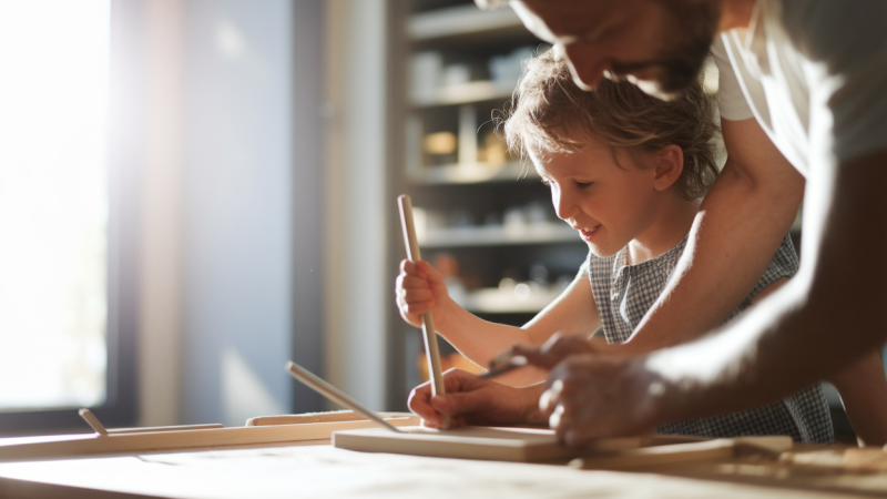 Comment impliquer les enfants dans des projets de bricolage à la maison ?