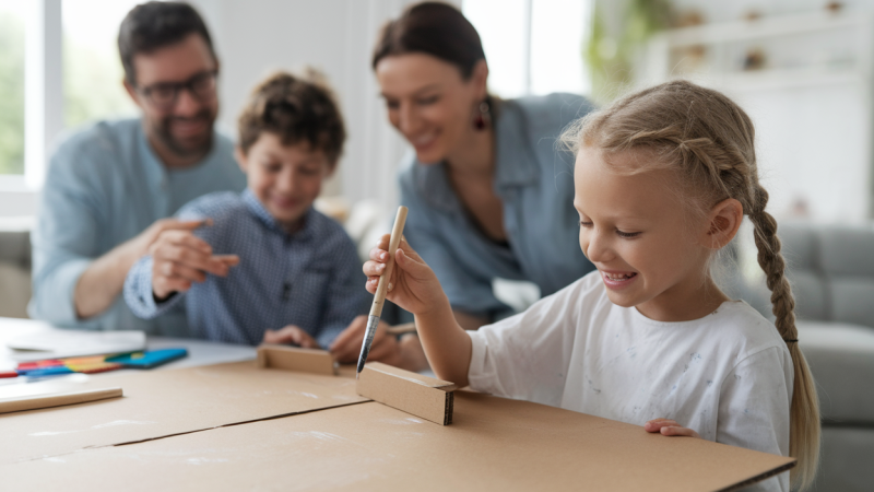 Comment impliquer les enfants dans des projets de bricolage familial ?